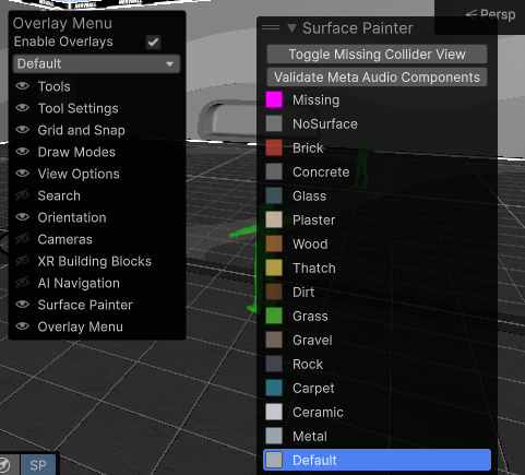 overlay menu