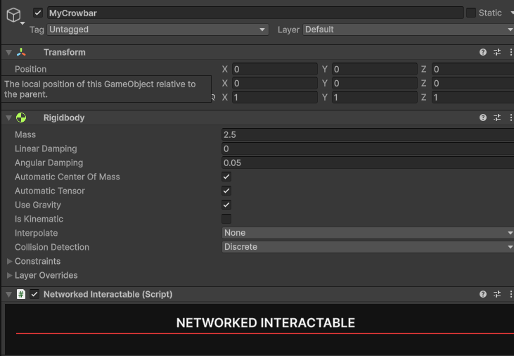 networked interactable