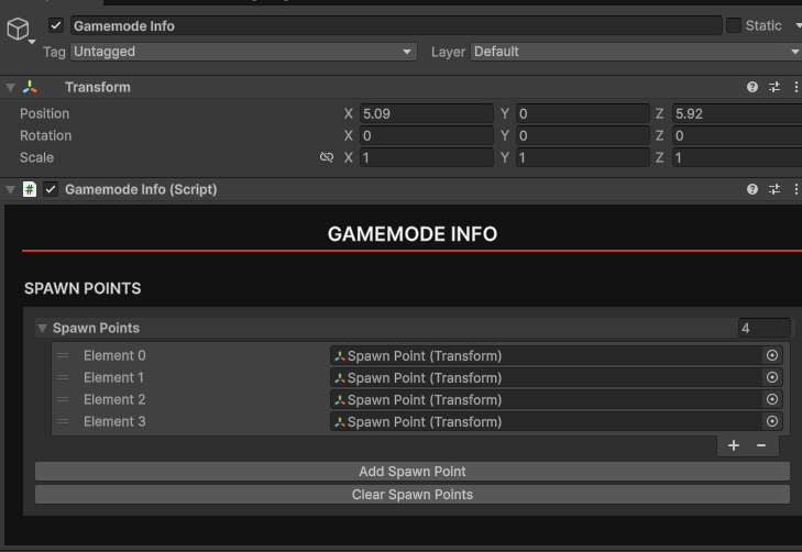 gamemode info