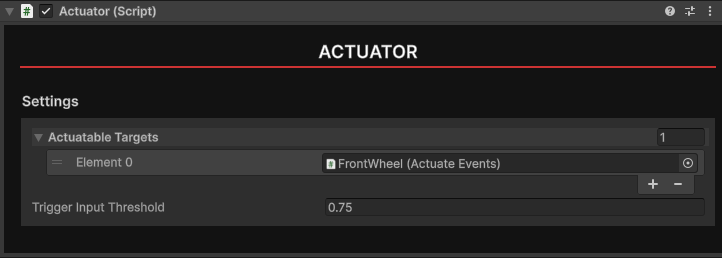 actuator screenshot